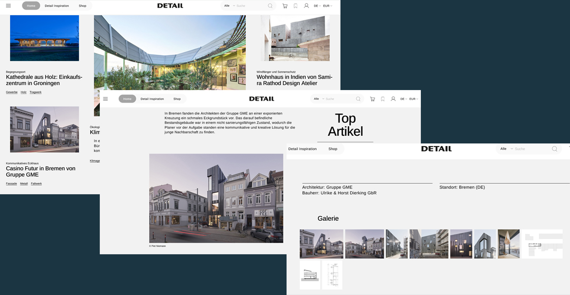 Casino Futur auf der Webseite der DETAIL